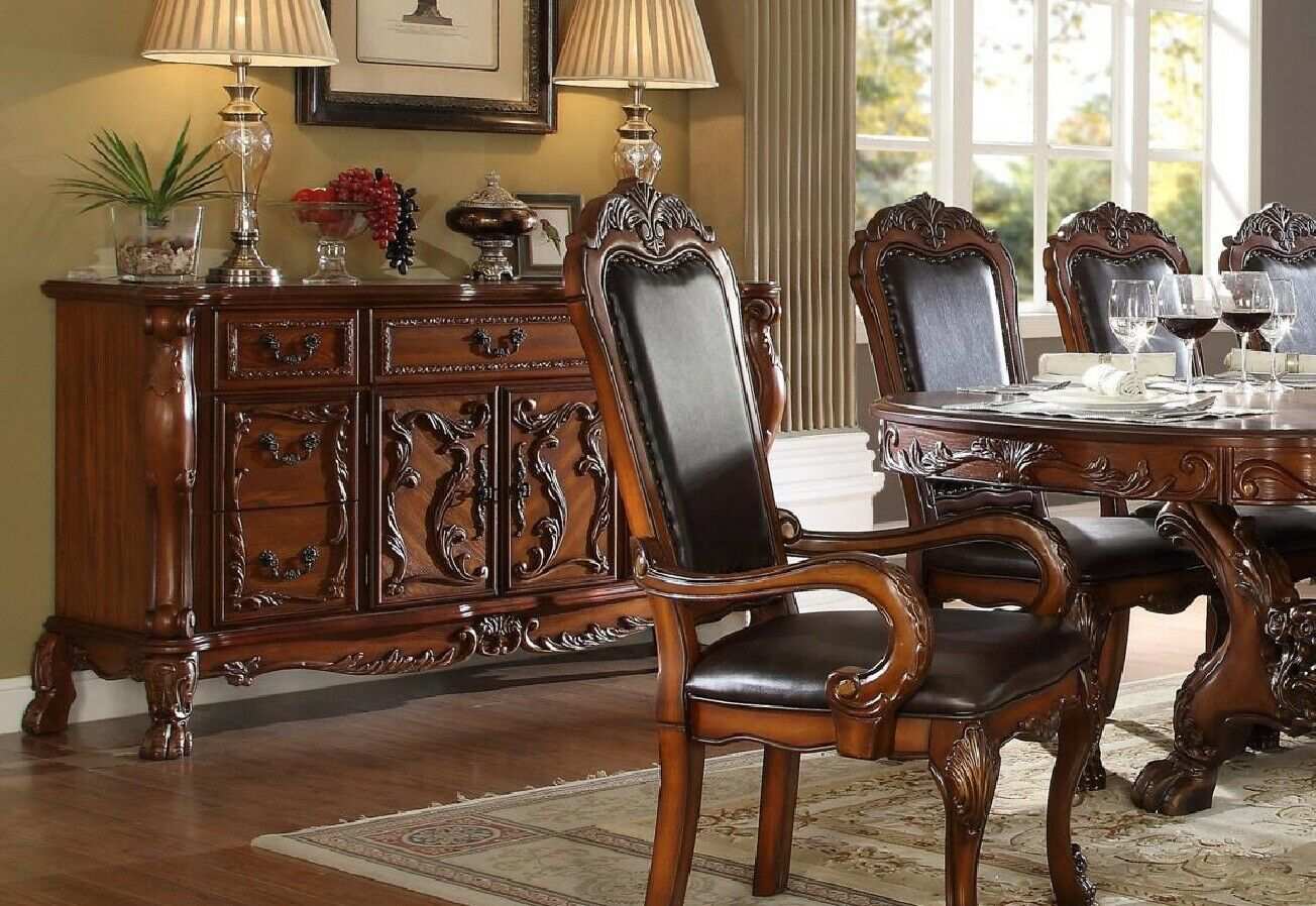 Buffet Anrichte Kommode Echte Handarbeit Holz Barock Rokoko Anrichten