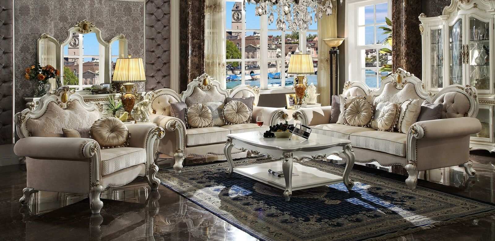 Luxus Sofa Design Couch Polster Klassische Möbel 3Sitzer Dreisitzer
