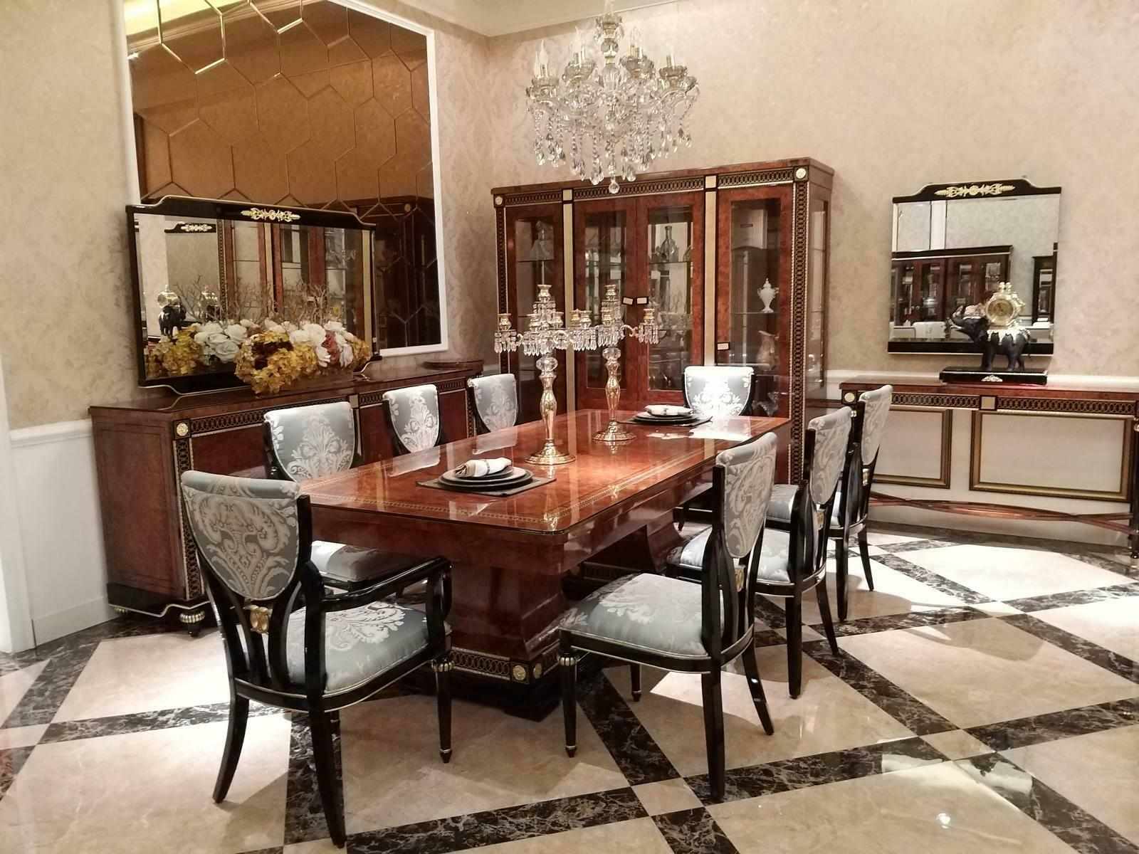 Edles Designer Stuhl Set 6 x Sessel Stühle Barock Rokoko Antik Stil Garnitur neu