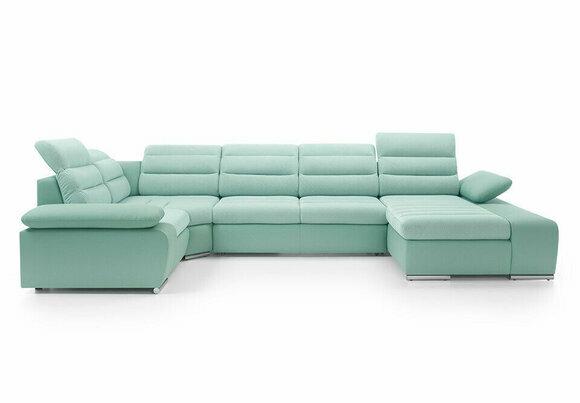 Ecksofa U Form Sofa Couch Design Couchen Polster Textil Modern Eck