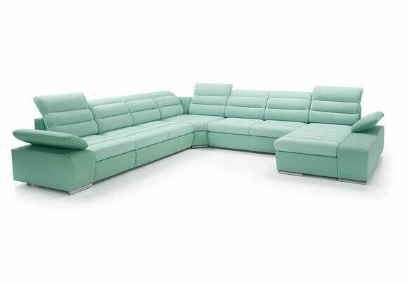 Ecksofa U-form Eckcouch Schlaffunktion Wohnlandschaft Sofa Couch Sofas