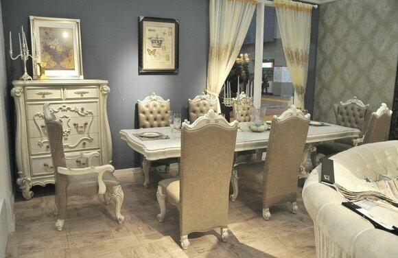 Esstisch + 8x Stühle Esszimmer Set Essgruppe Garnitur Tisch Stuhl Tische
