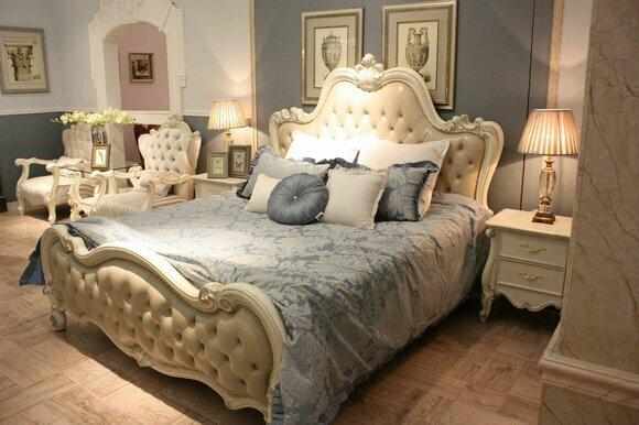 Design Bett Doppel Luxus Schlaf Zimmer Betten Leder Hotel 180x200cm