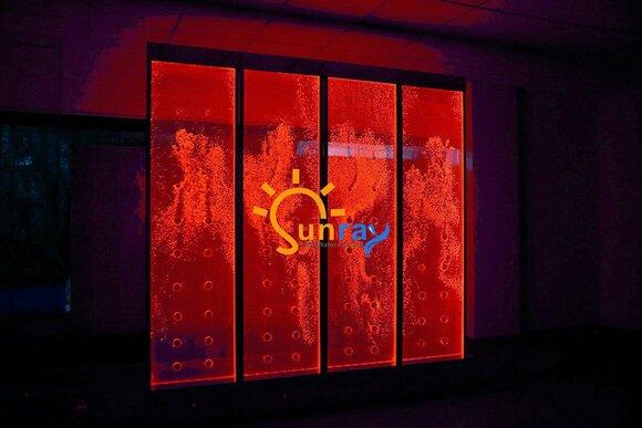 Wandpaneel mit Wasserblasen LED Wasserwand Designer Wasser Wand