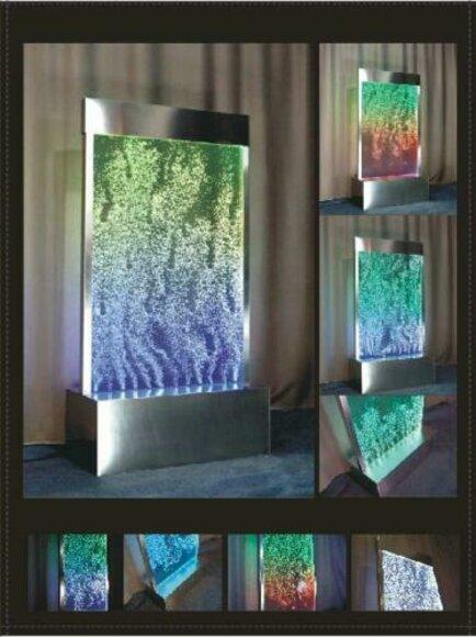 Wandpaneel LED Wasserwand Wasser Wände Wasser Blasen Wand Waterwall