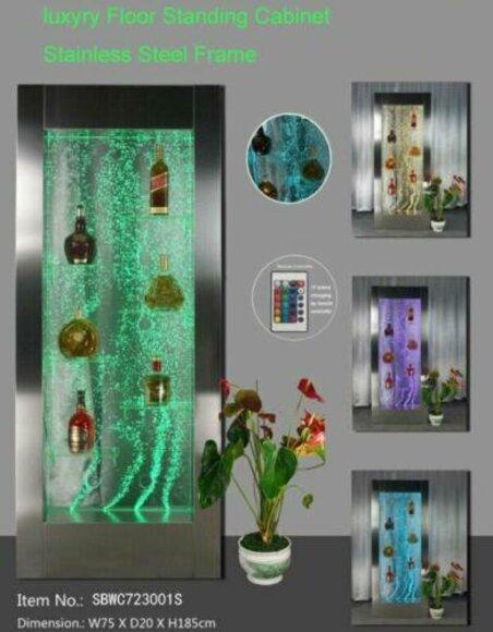 Regale Designer Beleuchtet Led Wasser Wand Bar Regal Säule Wassersäulen