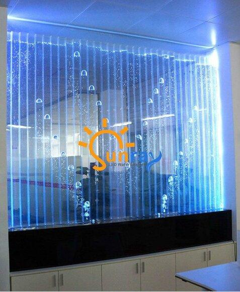 Wandpaneel mit Wasserblasen LED Wasserwand Designer Wasser Wand