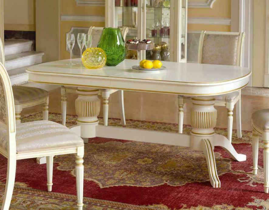 Barock Rokoko Stil Möbel Esstisch Tische Esszimmer Garnitur Tisch 170*110cm