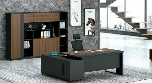Eckschreibtisch Arbeits Schreib Büro Tisch Luxus Klasse Designer Möbel