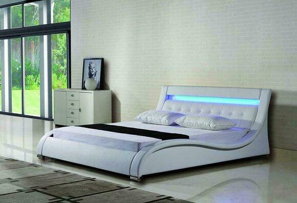 Bett Betten Polster Doppel Ehe Hotel Luxus Leder Moderne Designer