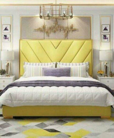 Bett Polster Design Luxus Doppel Hotel Betten Ehe Schlaf Zimmer Textil