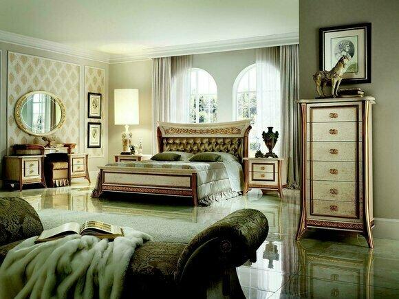 Wohnwand Kommode rtv Sideboard Schrank Wand Barock Rokoko Design arredoclassic™