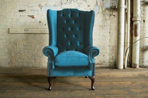 Ohrensessel Chesterfield Sessel Sofa Couch Stuhl Fernseh Lounge Relax