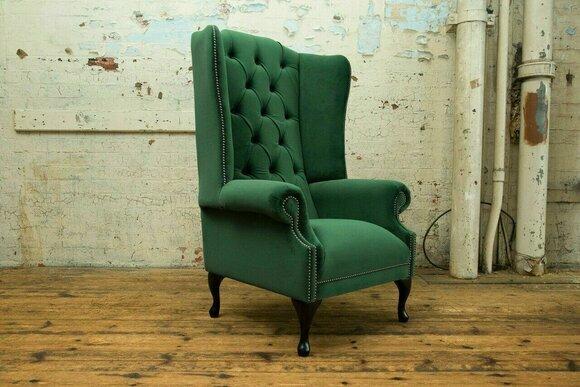 Chesterfield Sessel Couch 1 Sitzer Couchen Polster Neu Fernseh Sofa Textil