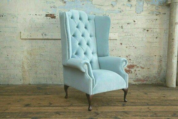 Chesterfield Design Sofa Sessel Couch Polster Luxus Textil Ohrensessel