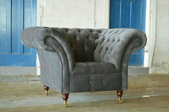 Sessel Metall Design Lounge Club Stuhl Sitz Relax Luxus Zimmer Warte Neu