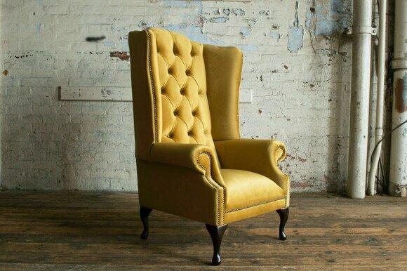 Chesterfield Sessel Fernseh Couch Ohrensessel Sofa Textil Couchen Polster