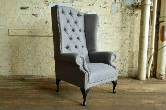 Chesterfield Sofa Ohrensessel Sessel Polster Lehn Stuhl Wohnzimmer Relax