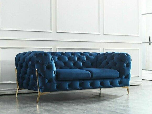Chesterfield Zwei Sitzer 2 Sitz Couch Polster Sitz Sofa Couchen Design Italien