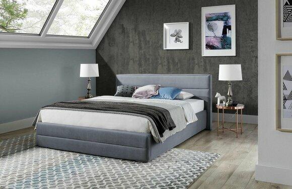Designer Bett Schlafzimmer Betten Textil Leder Hotel Luxus Polster Sitz Stoff