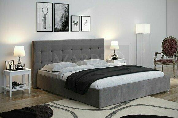 Doppelbett Textilbett Betten Designer Bett Leder Polster Schlafzimmer Ehe Neu !