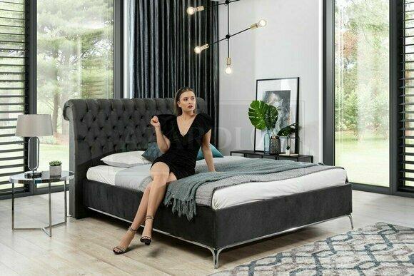 Bett Polster Design Luxus Doppel Hotel Betten Schlaf Zimmer Leder 140x200cm