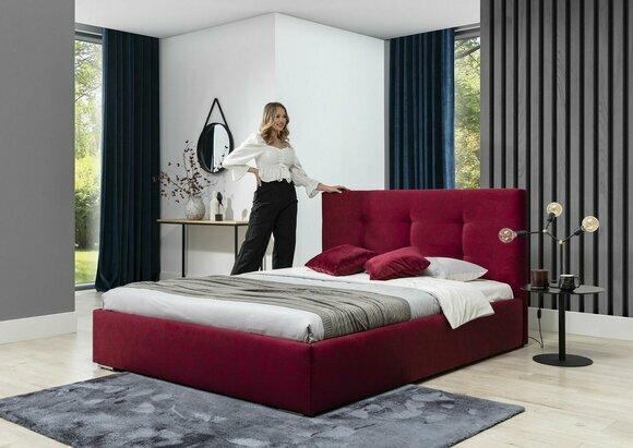 Bordaux 160x200 Bett Schlafzimmer Betten Textil Leder Hotel Luxus Polster