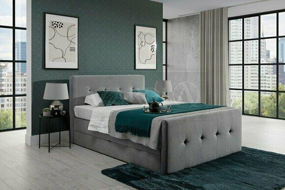 Chesterfield Bett Polsterbett Doppelbett Betten xxl Design Luxus Boxspringbett