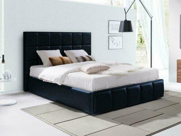 Schwarzes Bett Polster Design Luxus Doppel Betten Schlaf Zimmer jvmoebel®
