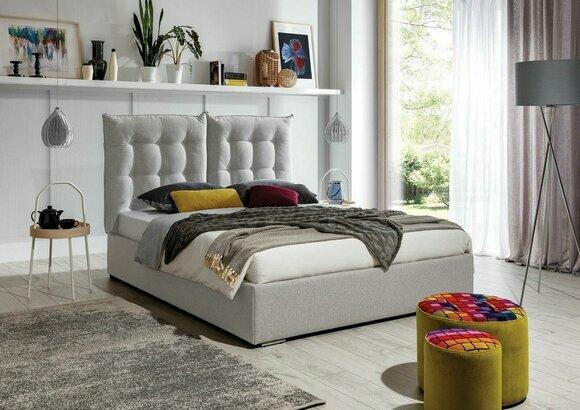 Designer Bett Schlafzimmer Betten Textil Leder Hotel Luxus Polster Samt