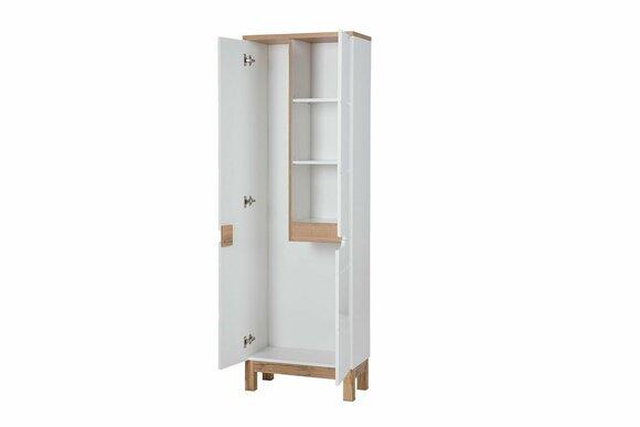 Badschrank Hochschrank Schrank Aufbewahrung Badezimmer Weiß Bad