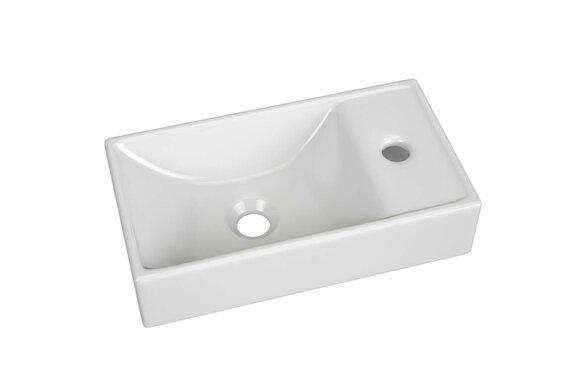 Keramik Waschtisch Waschbecken Aufsatzwaschtisch Weiß Waschbecken