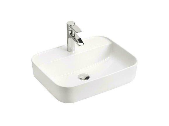 Keramik Waschtisch Waschbecken Aufsatzwaschtisch Weiß Waschbecken