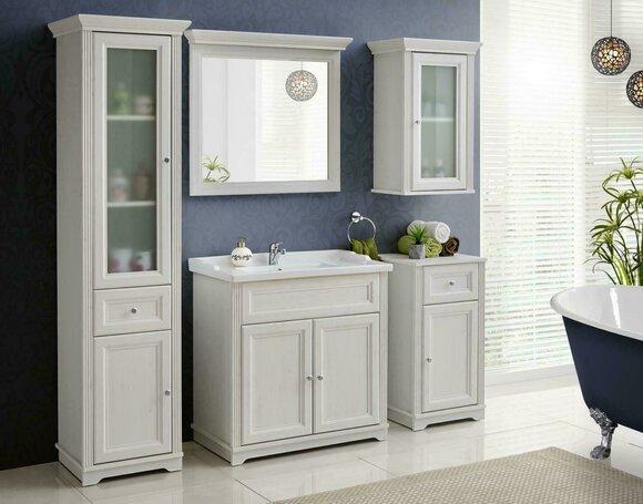 Design Badezimmer Möbel Bad 5 tlg. Set Garnitur Schrank Waschbecken