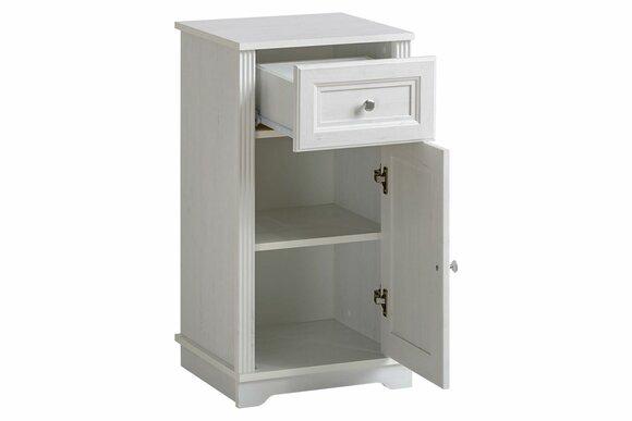 Badmöbel Unterschrank Badschrank weiß 81cm Schrank Badezimmermöbel