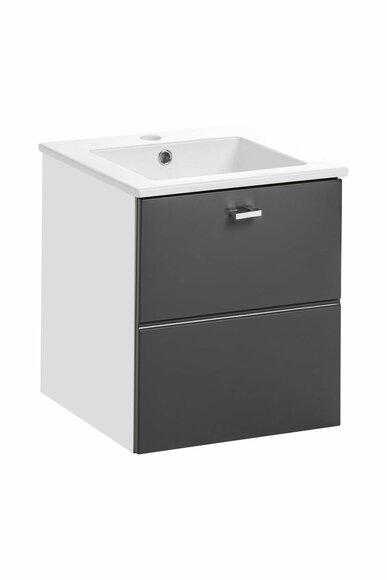 Badmöbel Set 40cm Waschbecken mit Unterschrank Waschtisch Schublade