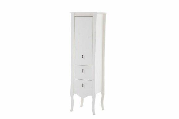 Badmöbel Badezimmer Schrank Holz Hochschrank weiß Badschrank Möbel