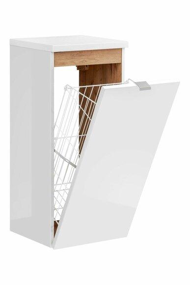 Universelle Hängeschrank Schrank Badmöbel mit einem Wäschekorb