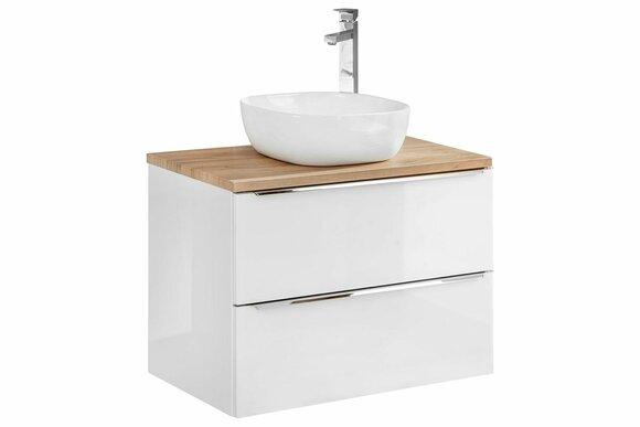 Badmöbel Set 60cm Waschbecken mit Unterschrank Waschtisch Schublade