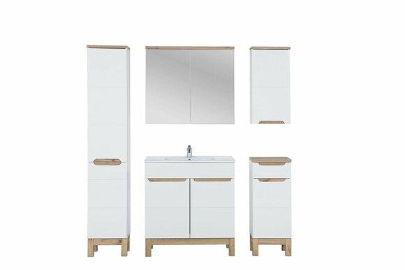 Badmöbelset Badezimmer Waschbecken Badmöbel Set 5tlg. Zimmer Design