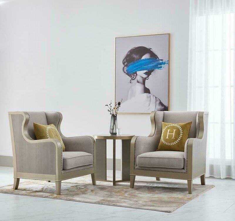 Einrichtung Einsitzer Relax Club Luxus Sessel Design Stuhl Dubai Hotel
