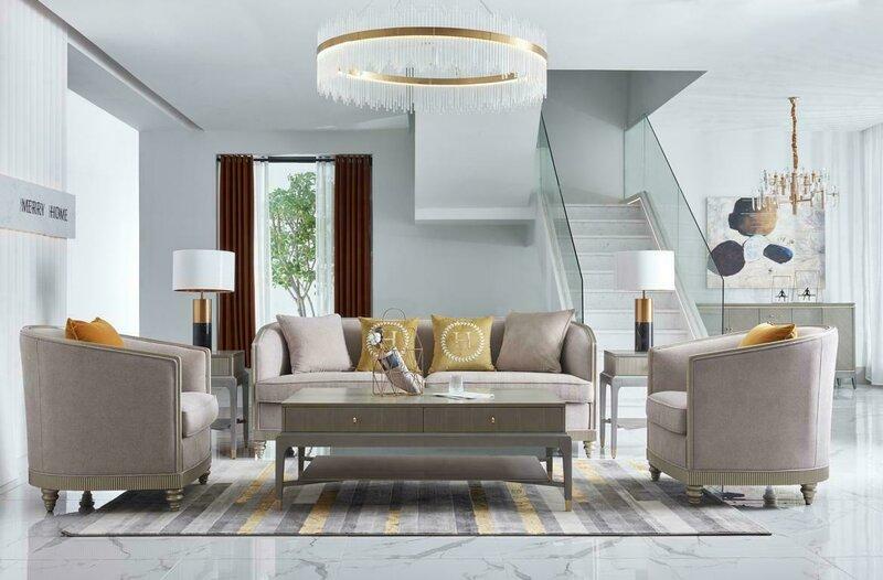 Luxus Möbel Sofagarnitur Wohnzimmer Sofa Couch Polster Set Komplette