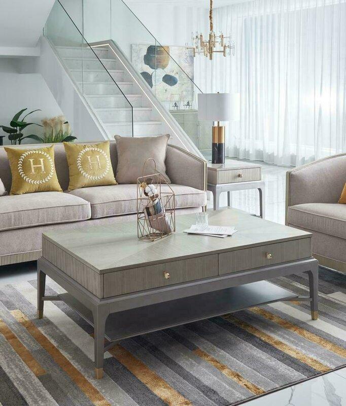 Luxus Couchtisch Holz Tische Wohnzimmer Hochwertige Möbel Beistellitsch