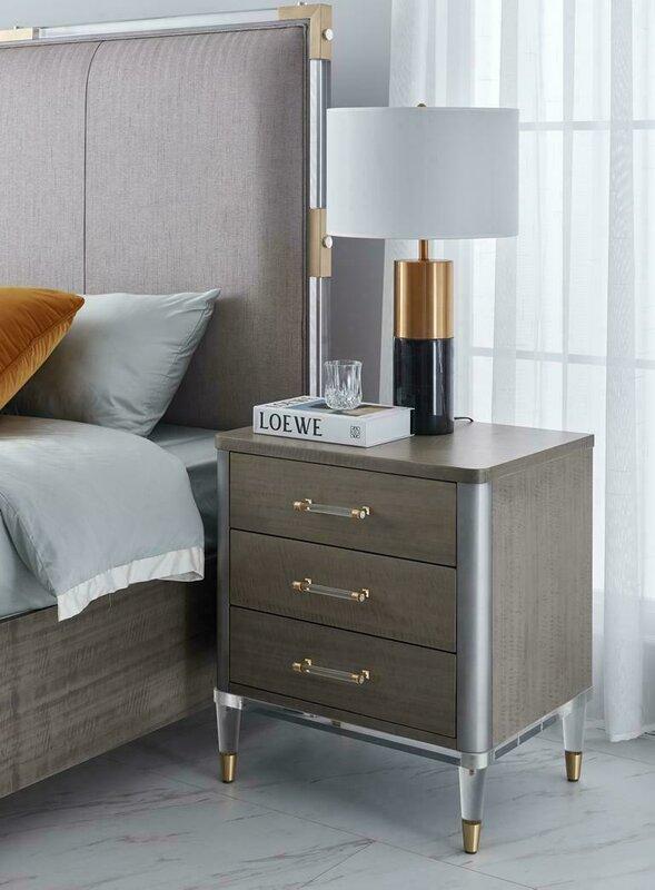 Luxus Möbel Schlafzimmer Nachttisch Konsolen Beistell Tische Holz Hotel