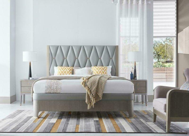 Schlafzimmer Set Bett Nachttisch Design Modern Luxus Betten Gruppe Leder