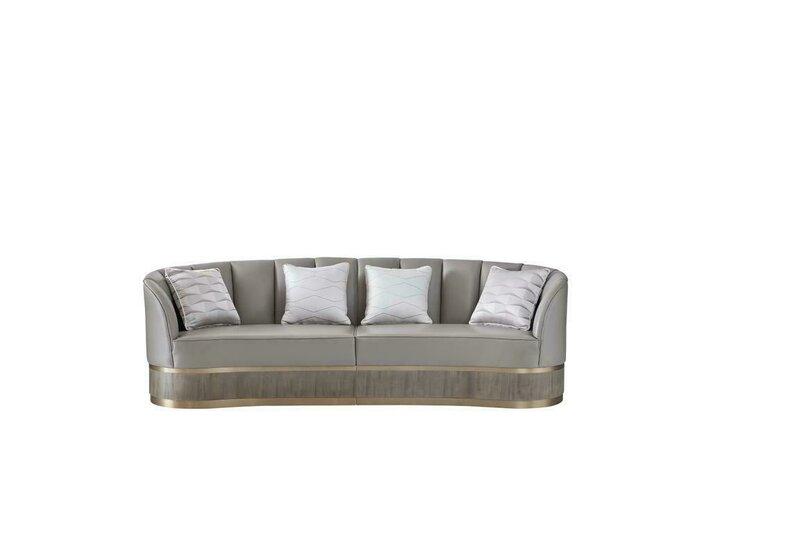 Klassische Designer Couch Polster Sofa Garnitur 3+1+1 Sitzer Couchen
