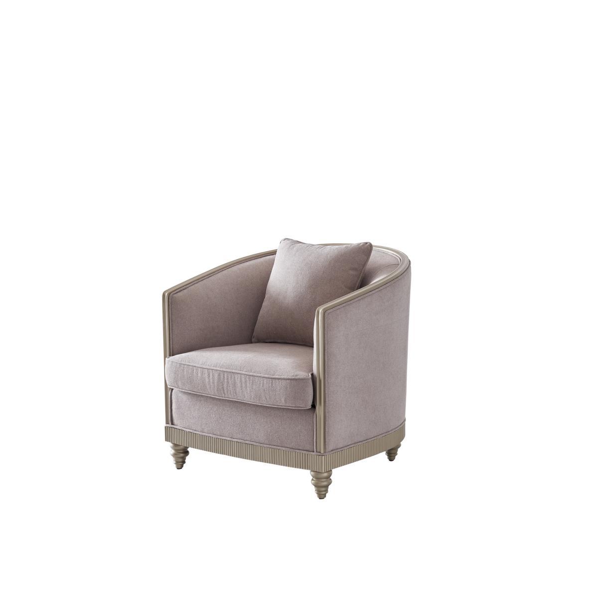 Wohnzimmer Luxus Sessel Hotel Polster Moderne Einsitzer Designer Grau