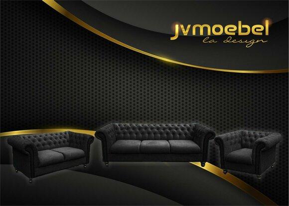 Sofagarnitur Chesterfield Design Wohnzimmer Möbel Couch 321 Sitzer