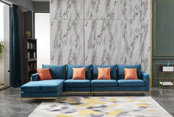 Wohnlandschaft Ecksofa L Form Sessel Set Garnitur Modern Sofa Leder Sitz