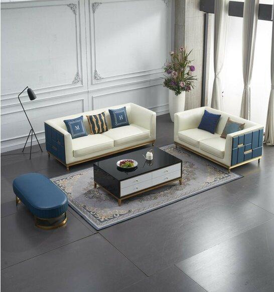 Sofagarnitur 3+2 Sitzer Klassische Garnitur Sitzgruppe Sofa Couchen Polster